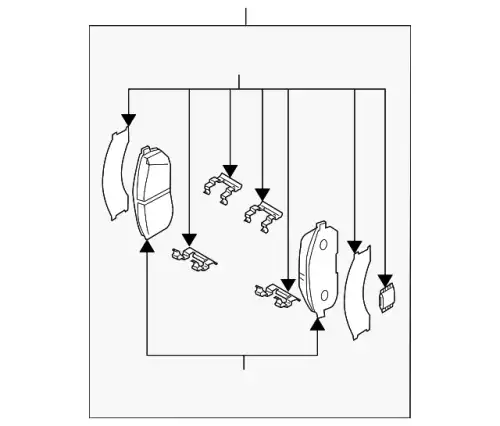 Тормозные колодки дисковые MAZDA L2Y6-33-28ZB