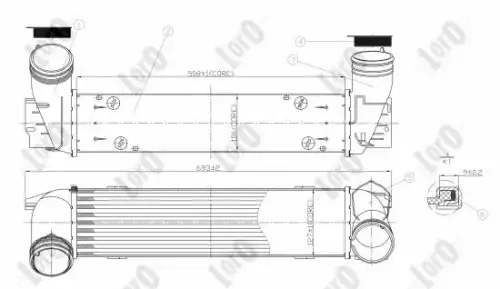 Интеркулер ABAKUS 004-018-0010