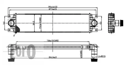 Интеркулер ABAKUS 037-018-0001