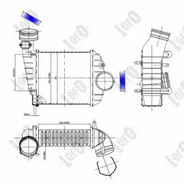 Интеркулер ABAKUS 053-018-0017