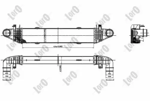 Интеркулер ABAKUS 054-018-0006