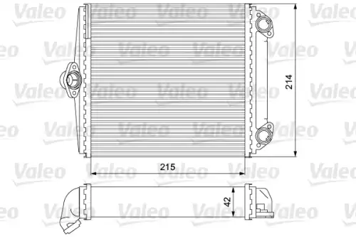 Радиатор печки VALEO 734637