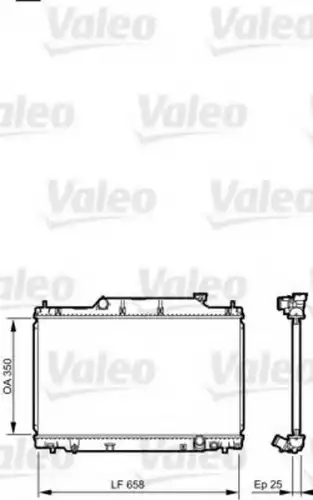 Радиатор системы охлаждения двигателя VALEO 734702
