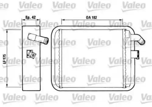 Радиатор печки VALEO 812018