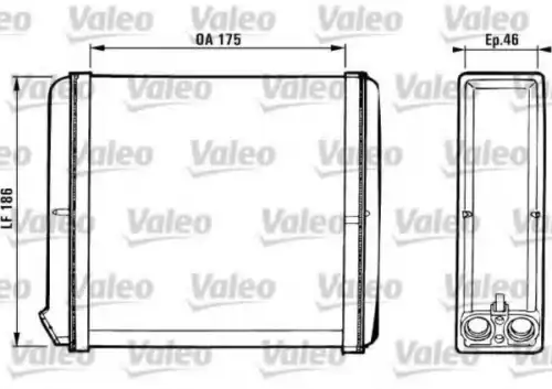 Радиатор печки VALEO 812120