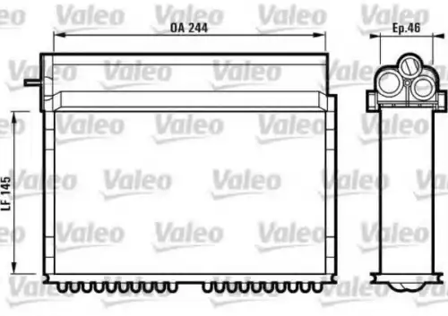 Радиатор печки VALEO 812124