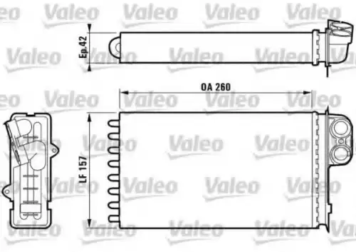 Радиатор печки VALEO 812160