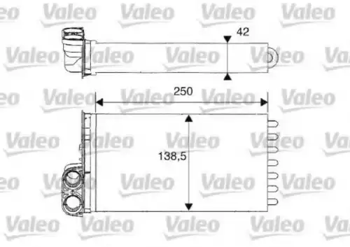 Радиатор печки VALEO 812234