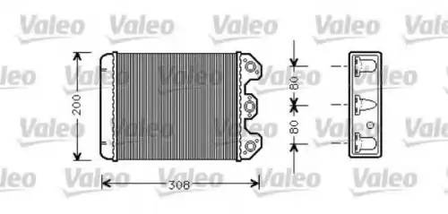 Радиатор печки VALEO 812298