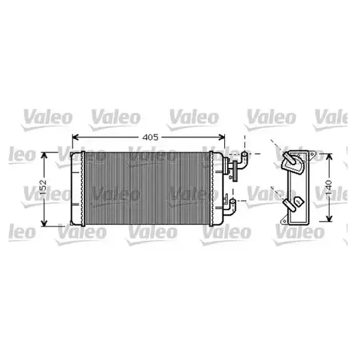 Радиатор печки VALEO 812301