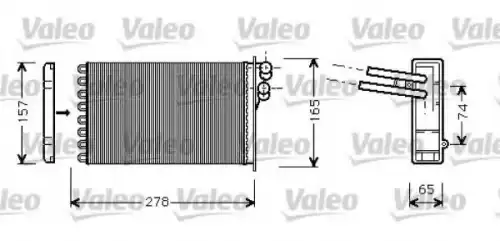 Радиатор печки VALEO 812317