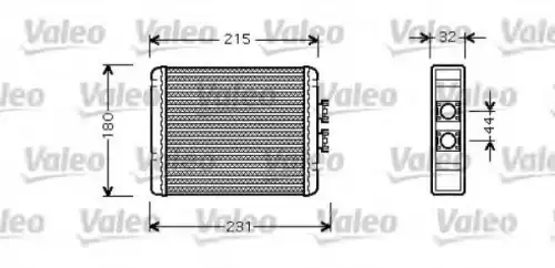 Радиатор печки VALEO 812319