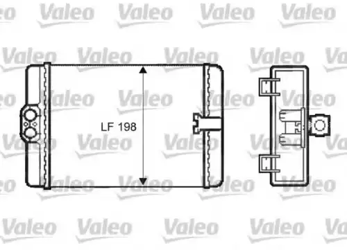Радиатор печки VALEO 812385