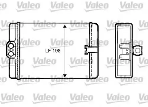 Радиатор печки VALEO 812387