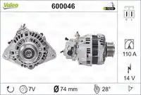Генератор VALEO 600046