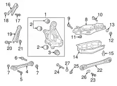 Рычаг подвески GM 85004630