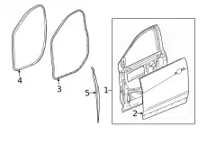 Уплотнитель двери GM 84804870