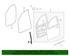 F-(S)WEATHERSTRIP 86780900 GM