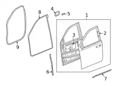 F-(S)WEATHERSTRIP 86780900 GM