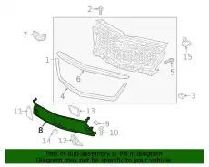 Решетка бампера GM 84763217