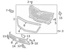 Решетка бампера GM 84763217