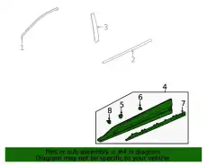 F-MOLDING 42786084 GM