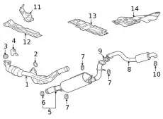 F-MUFFLER 84964236 GM