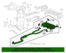 F-MUFFLER 85120349 GM