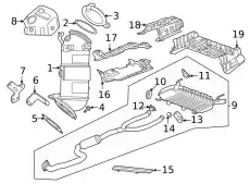F-MUFFLER 85120349 GM