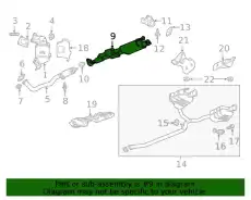 F-MUFFLER 85132449 GM