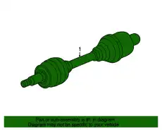 F-SHAFT 85103943 GM