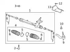Рулевая тяга GM 42769695