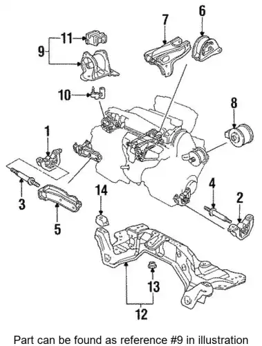 подушка ДВС правая Hond 50805SR3010 HONDA