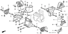 Подушка крепления двигателя HONDA 50810ST7000