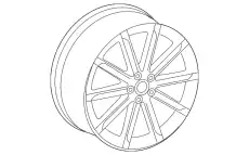 Диск колесный 10jх20 ET44 4L0601025AD BENTLEY