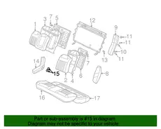 NUT,R/SEAT A/RST(10.186) 20734750 BUICK