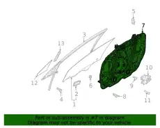 ВНУТРЕННЯЯ ПАНЕЛЬ ДВЕРИ 82471P2010 KIA