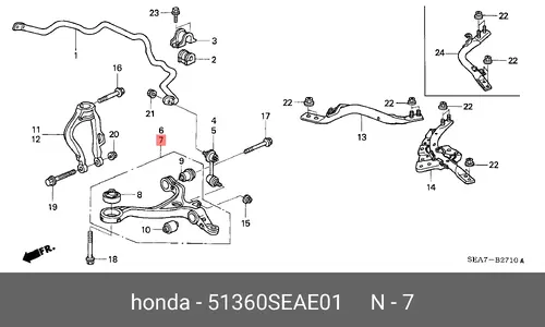HONDA 51360SEAE01