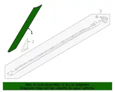 МОЛДИНГ КУЗОВА 86260R0000 KIA