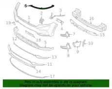 НАКЛАДКА БАМПЕРА 86378R0020SCR KIA