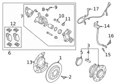ШЛАНГ ТОРМОЗНОЙ СИСТЕМЫ 58737L1100 KIA