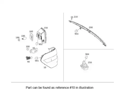 Фонарь задний MB 2128203764