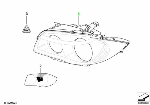 Фара BMW 63 11 7 181 290