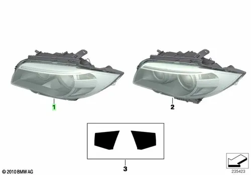 Фара BMW 63 11 7 263 639