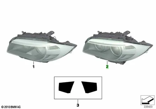Фара BMW 63 13 7 273 832