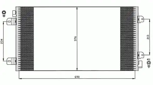 Конденсатор, кондиционер ! 30311541CP AUTOCLIMA