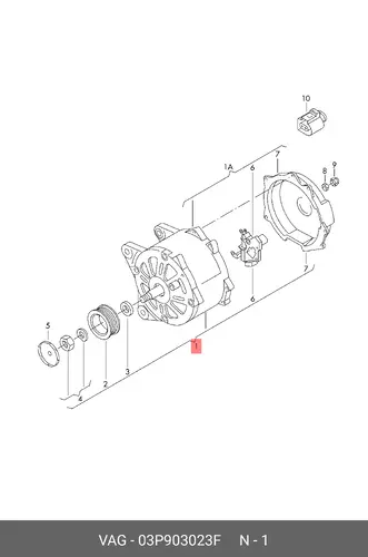 Генератор VAG 03P903023F