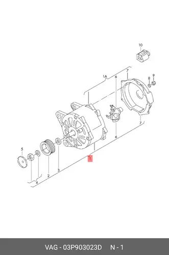 Генератор VAG 03P903023D