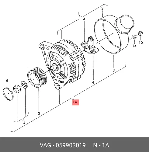 Генератор VAG 059903019