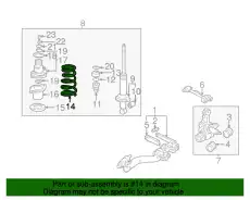 пружина задняя Hond 52441S5AN21 HONDA